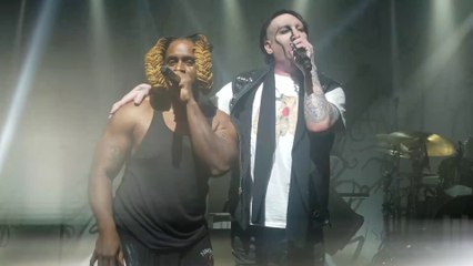 Marilyn Manson ft. Bill $aber -  The Beautiful People [Live in  New York 2018] (4K Video)