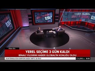 Binali Yıldırım Yerel Seçim Öncesi Haber Global'in Konuğu Oldu