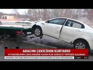 Aracının Çekilmesine Sinirlenen Rus Sürücü İsyan Etti. Tepkisi Sosyal Medyada Büyük Ses Getirdi.
