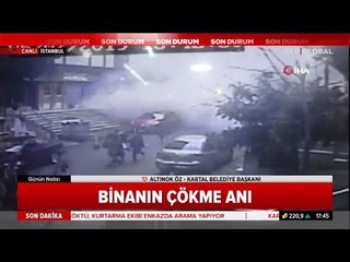 İstanbul Kartal'daki 8 Katlı Binanın Çökme Anı