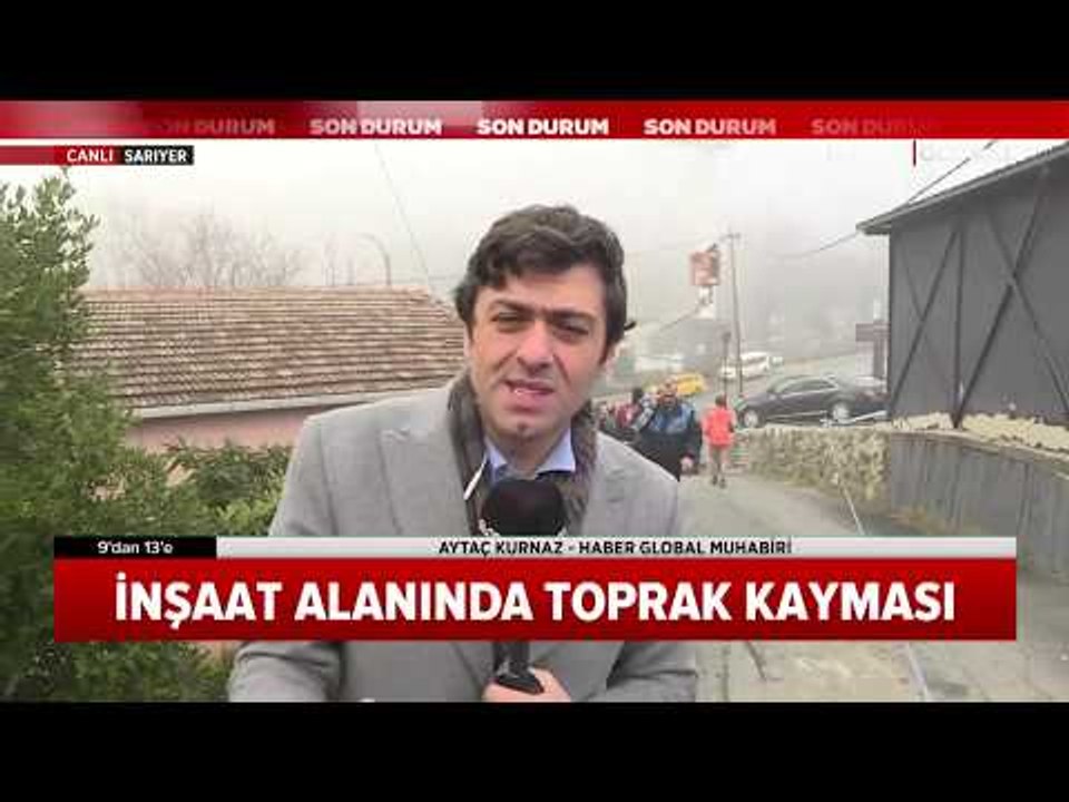 Sarıyer İstinye'de Toprak Kayması Yaşandı