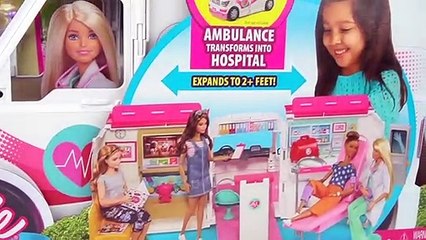 Barbie Ambulancia y Hospital de Juguete Para Muñecas