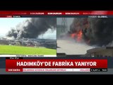 Hadımköy'de 3 Katlı Fabrikada Yangın Çıktı Haber Global Ekibi Olay Yerinden Bildirdi