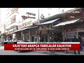 Arapça Tabelalar Kaldırılıyor