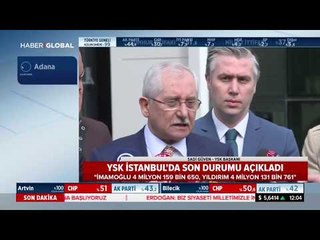 YSK Başkanı Sadi Güven İstanbul'da Son Durumu Açıkladı ve AA Müşterimiz Değil Dedi
