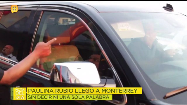 ¡MUDA! Como lo dice su canción, 'Ni una sola palabra' pronunció Paulina Rubio a la prensa.