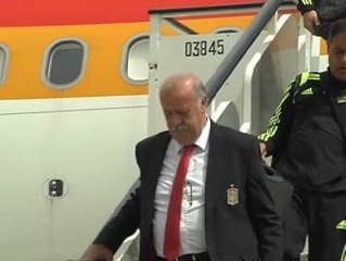 La Roja ya está en España