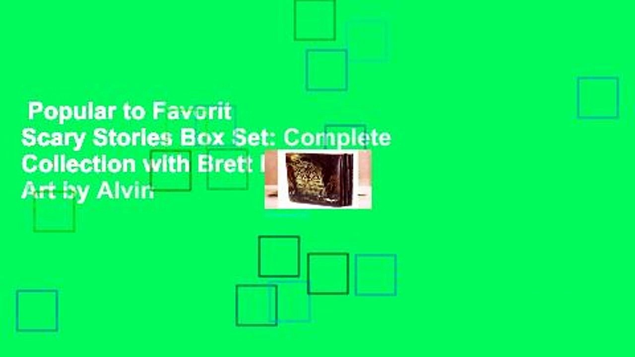 Popular to Favorit  Scary Stories Box Set: Complete Collection with Brett Helquist Art by Alvin