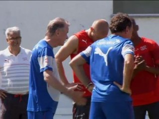 Suiza ya piensa en su partido ante Francia