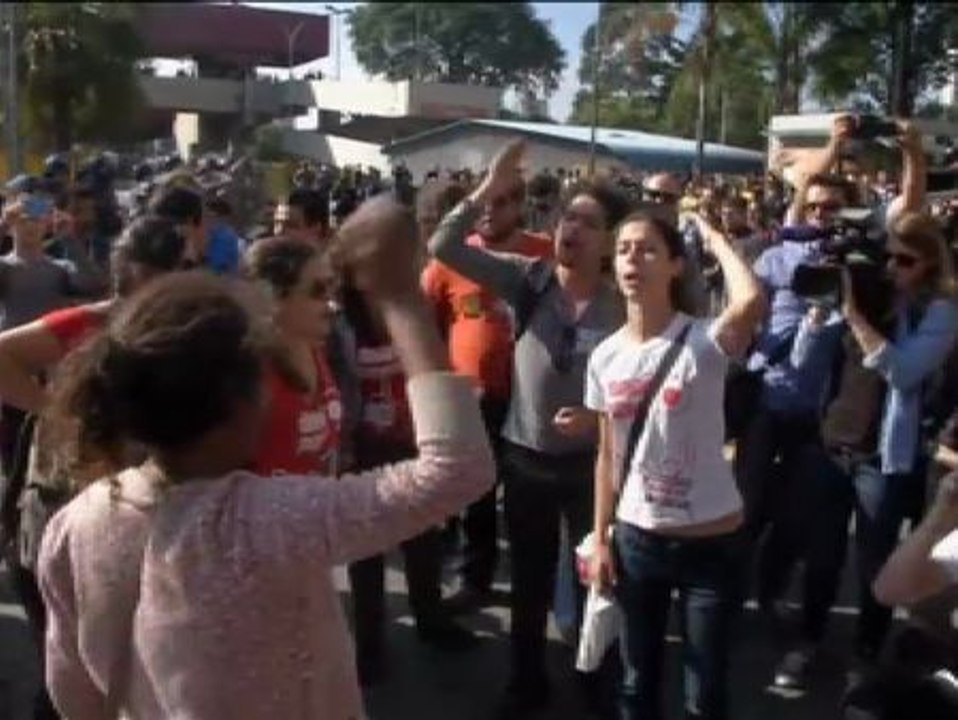 Violentos incidentes en Sao Paulo a escasas horas del inicio del Mundial