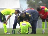 Neymar da el susto en Teresópolis