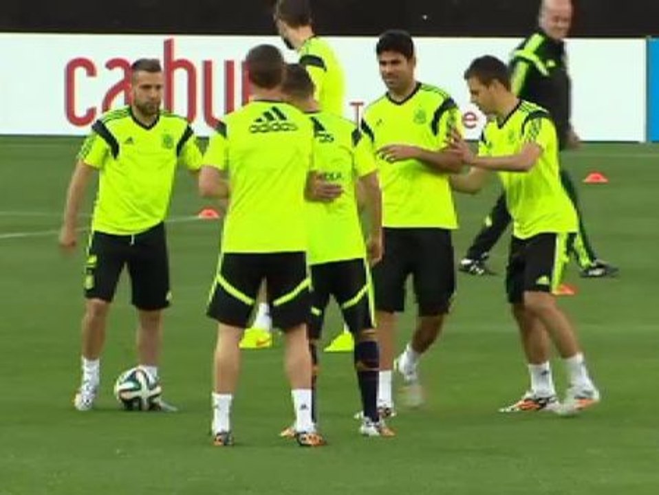 La selección entrena en Washington con Diego Costa a pleno rendimiento