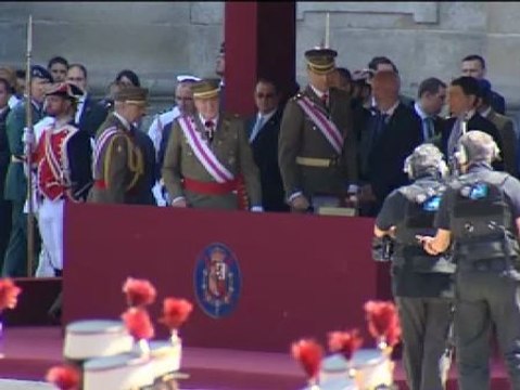 El Rey y el Príncipe, juntos en un acto militar
