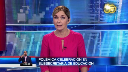 Polémica celebración en Subsecretaría de Educación