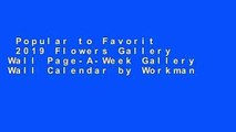 Popular to Favorit  2019 Flowers Gallery Wall Page-A-Week Gallery Wall Calendar by Workman