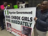 Protestas en EEUU para pedir la liberación de las niñas nigerianas secuestradas