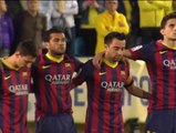 Emotivo minuto de silencio del Barça en El Madrigal