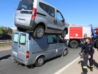 Impresionante accidente en Palma de Mallorca