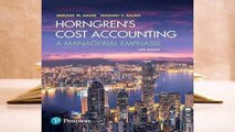 Online Horngren's Cost Accounting: A Managerial Emphasis  For Free