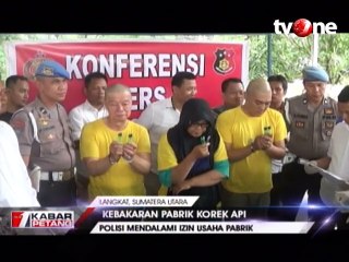 Polisi Tetapkan 3 Tersangka Kebakaran Pabrik Korek Api