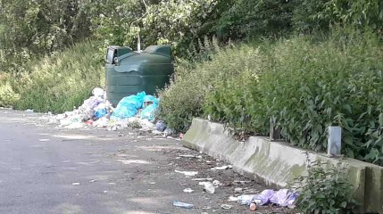 Lamain aut A8-E42 detritus aire stationnement