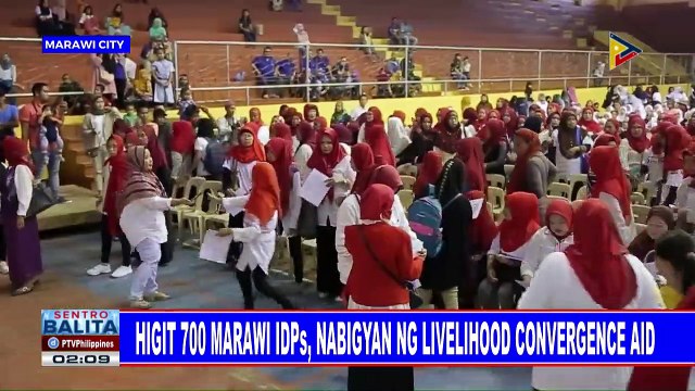Higit 700 Marawi IDPs, nabigyan ng livelihood convergence aid