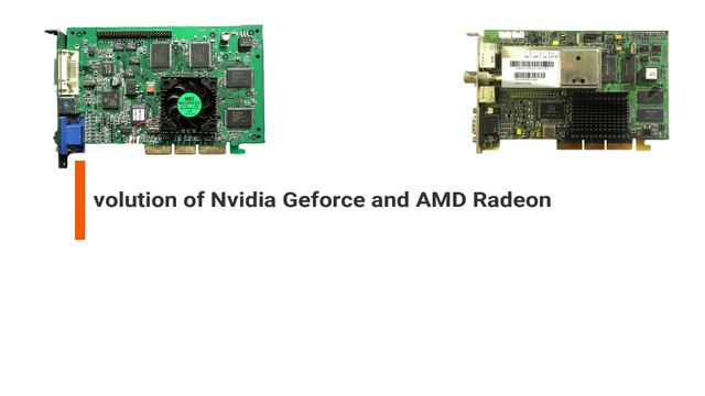 Evolution of NVIDIA Geforce and AMD Radeon 1999-2017