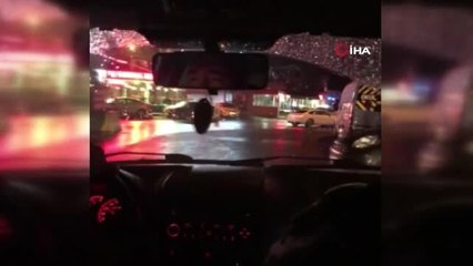 İstanbul'da "drift" ve "makas" terörü kamerada