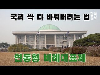 국회 싹 다 바꾸는 법 '연동형 비례대표제'
