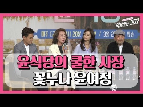 윤식당의 쿨한 사장, 꽃누나 윤여정(170320, tvN 윤식당 제작발표회 YOUN's Kitchen)
