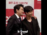 Seo Kang Joon và Jo Jin Ong trong buổi họp báo Entourage