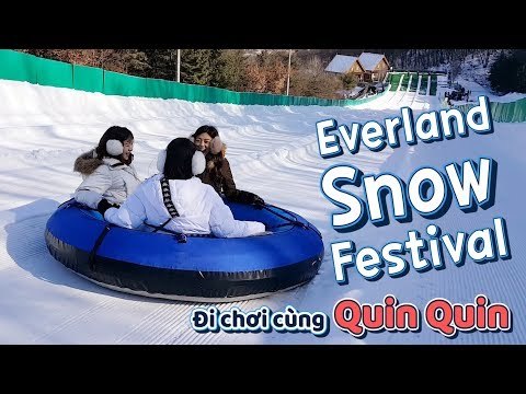 [Đi chơi cùng Quin Quin] Lễ hội Tuyết mùa đông ở Everland