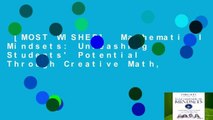 [MOST WISHED]  Mathematical Mindsets: Unleashing Students' Potential Through Creative Math,