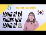 [HÀN QUỐC Q&A] EP.13. MANG GÌ VÀ KHÔNG NÊN MANG GÌ KHI DU HỌC HÀN QUỐC