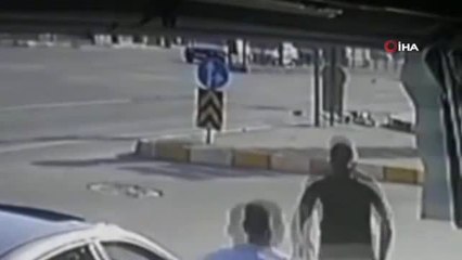 Azeri gencin feci ölümü güvenlik kamerasına yansıdı