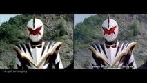 Power Rangers Dino Thunder Red Ranger vs White Ranger Split Screen (PR and Sentai version)