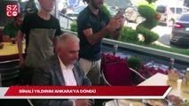 Binali Yıldırım Ankara’ya döndü