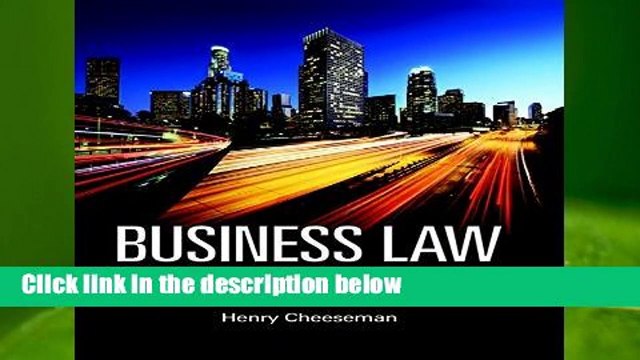 Any Format For Kindle Business Law by Henry R. Cheeseman