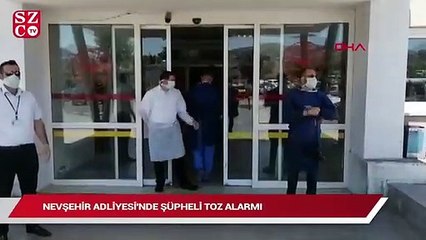 Nevşehir Adliyesi’nde ‘şüpheli toz’ alarmı