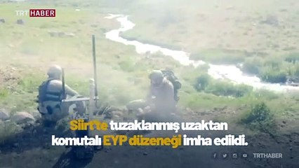 Siirt'te PKK'nın döşediği el yapımı patlayıcı imha edildi