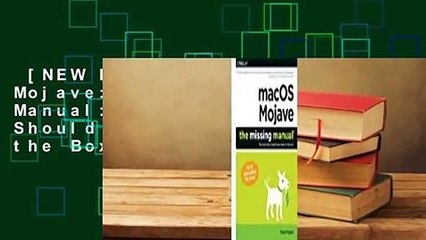 [NEW RELEASES]  Macos Mojave: The Missing Manual: The Book That Should Have Been in the Box