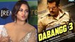 Sonakshi Sinha breaks silence on love triangle in Salman Khan's Dabangg 3; Watch video | FilmiBeat