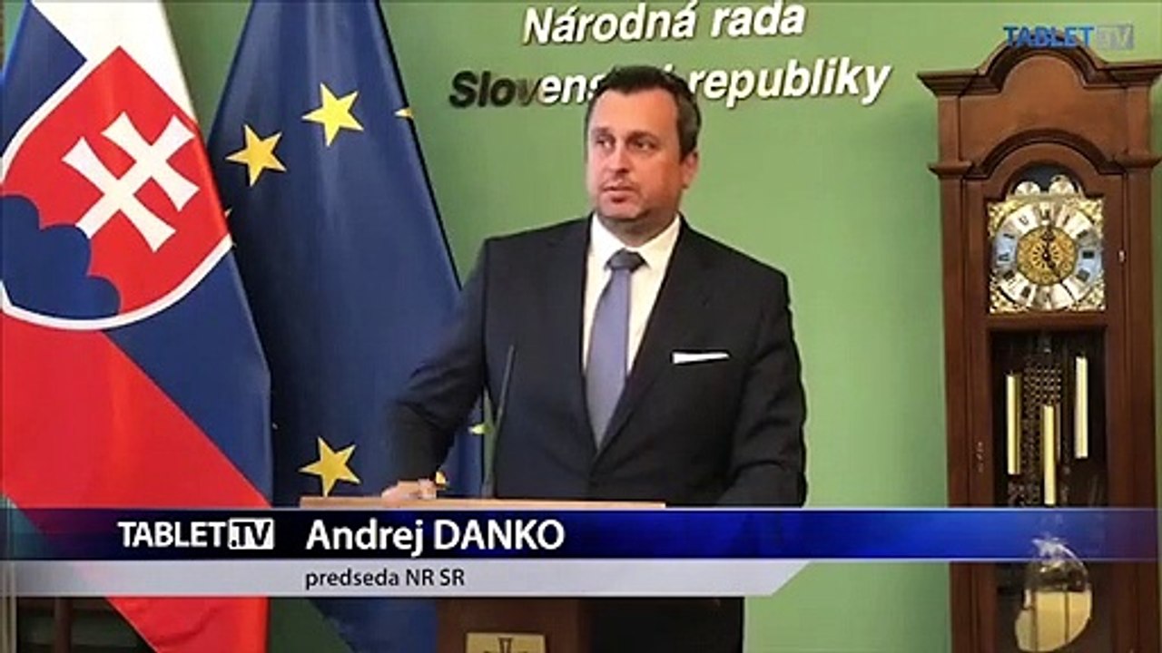 ZÁZNAM: Brífing predsedu Národnej rady SR Andreja Danka