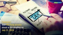 Keep your date with filing income tax returns