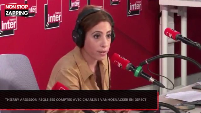 Thierry Ardisson règle ses comptes avec Charline Vanhoenacker en direct (Vidéo)