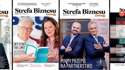 Strefa biznesu Przygotowanie okładki kolejnego wydania.