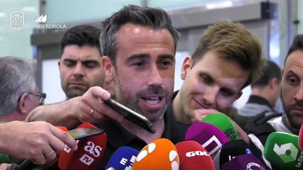 Jorge Vilda y Jenni Hermoso, en la Vuelta de la Selección a España tras el Mundial de Francia 2019