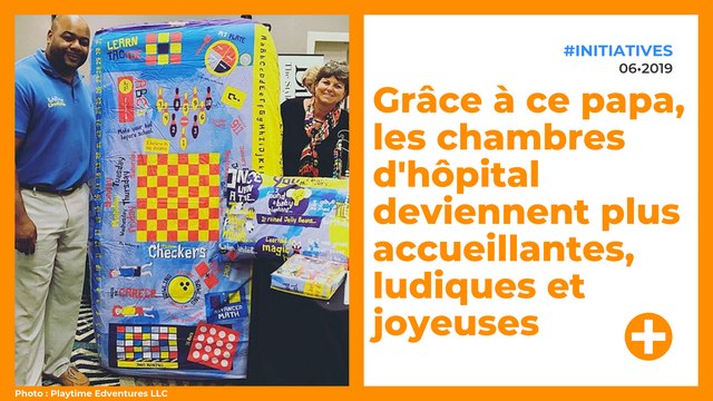 Un papa invente le drap d’hôpital qui fait aussi jeux de société