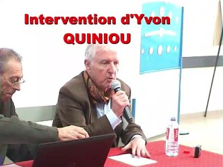 Intervention de Yvon QUINIOU