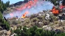 Balıkesir'de korkutan orman yangın: Yangına havadan ve karadan müdahale ediliyor
